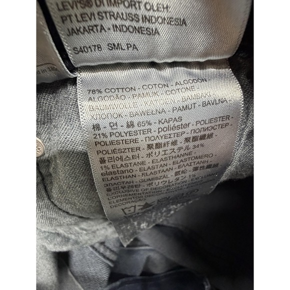 Levis 502 Performance Jeans Mens Dark Wash Blue Straight Stretch Measured 34x27 - Picture 6 of 10